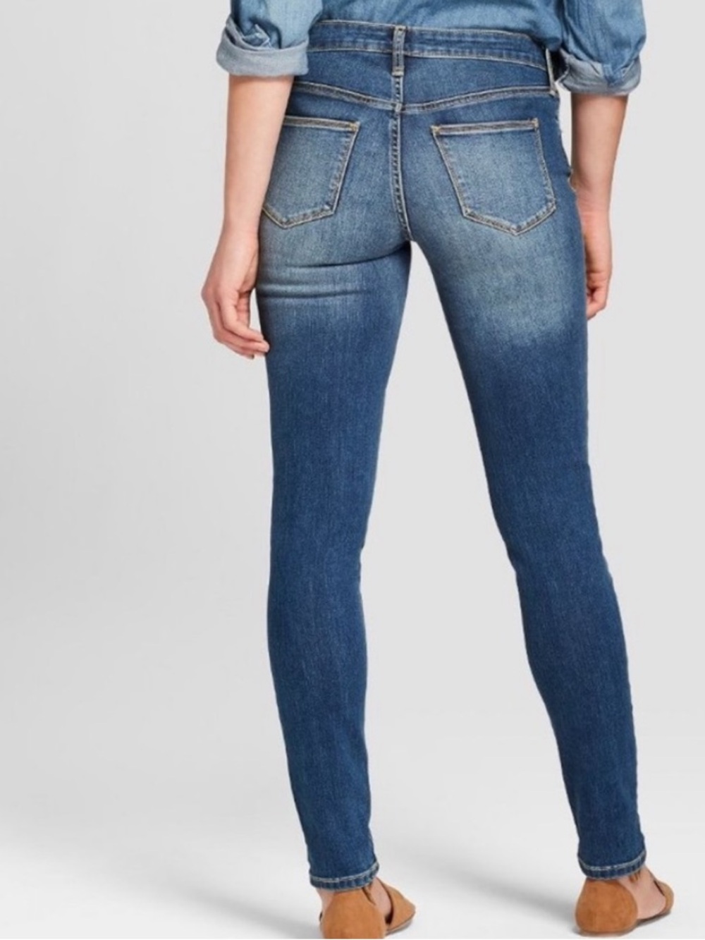Universal Threads Mid-Rise Skinny Denim Blue Jeans